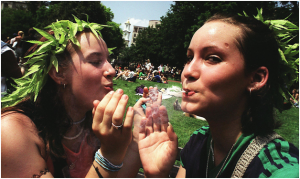 girls smoking marijuana