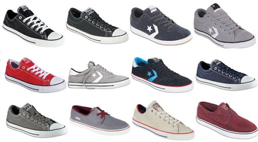 Various types of Converse