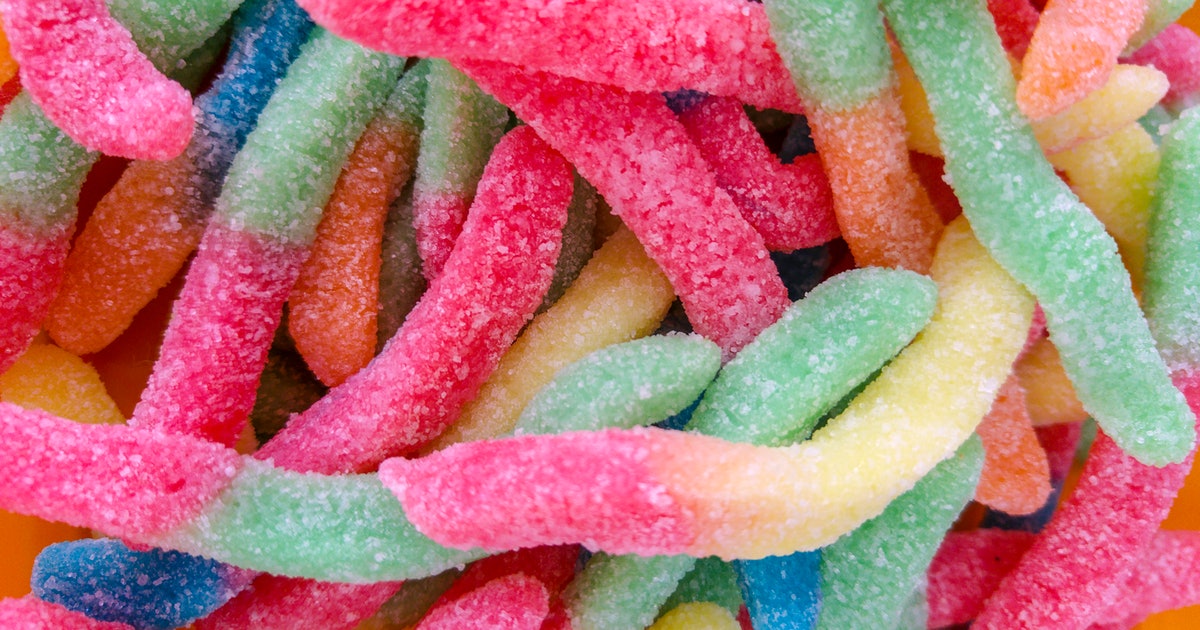sour candies, like tangy fruits