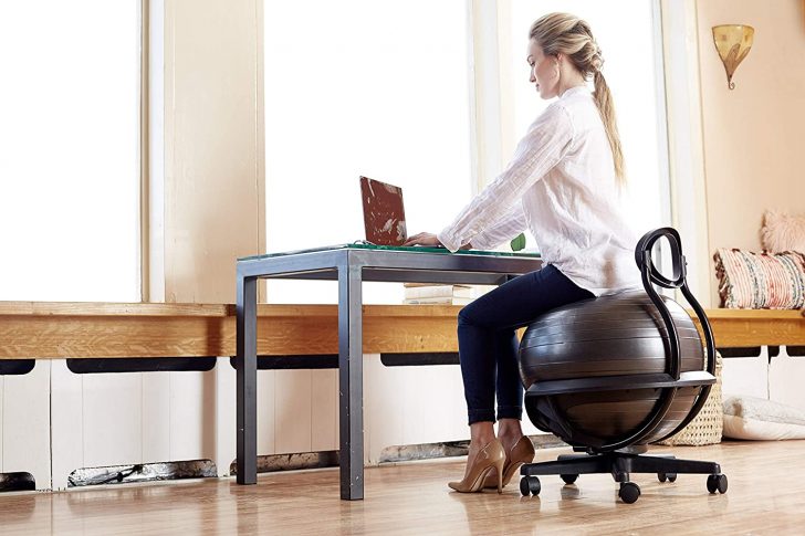 10 Benefits Of Sitting On A Yoga Ball Its Charming Time   Yoga Ball Chair 728x485 