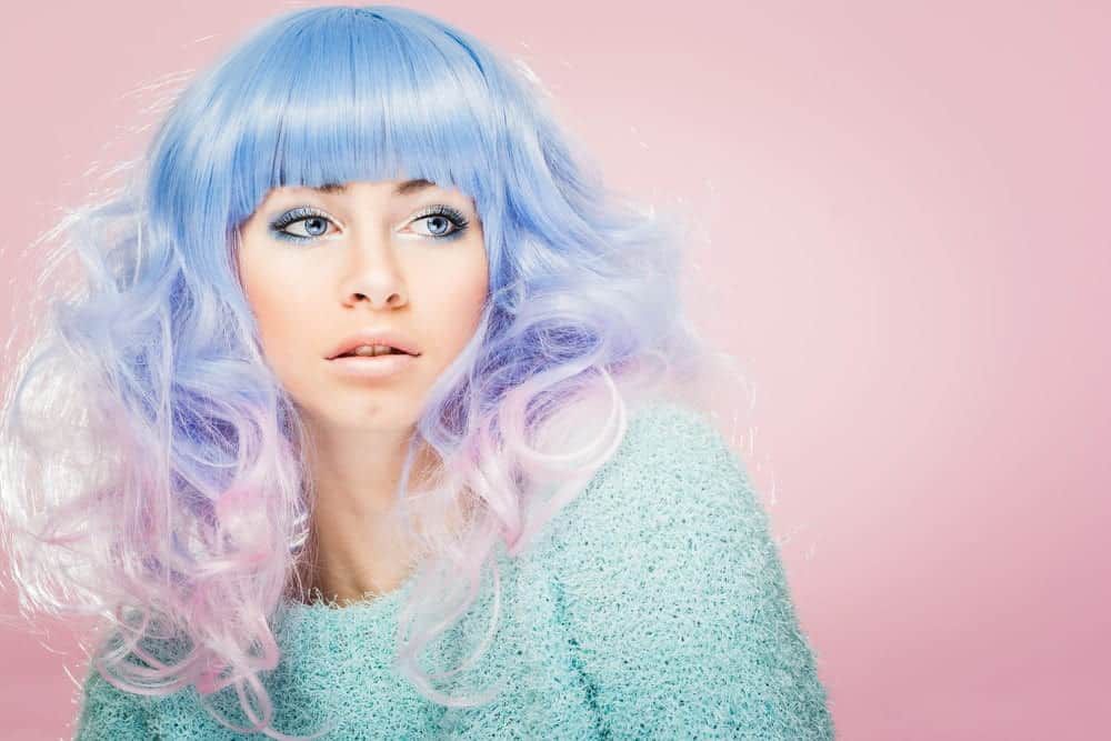 Girl with Icy Blue Hair