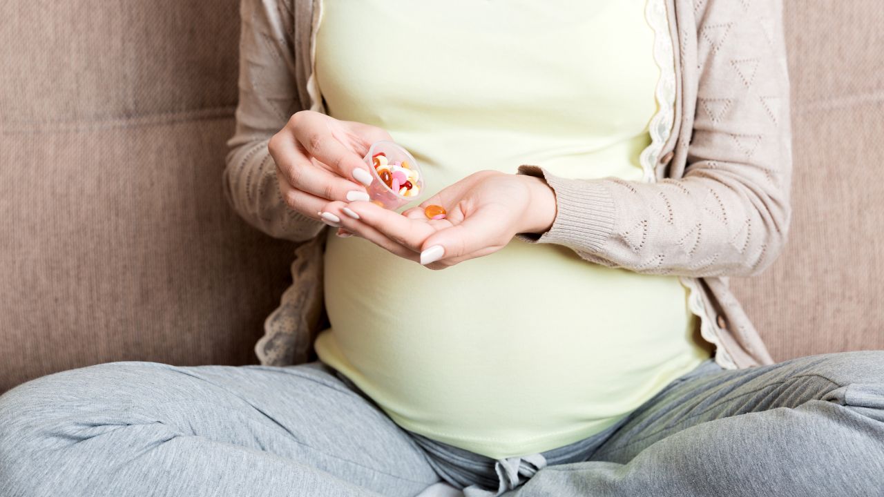 Girl taking Medicines During Pregnancy