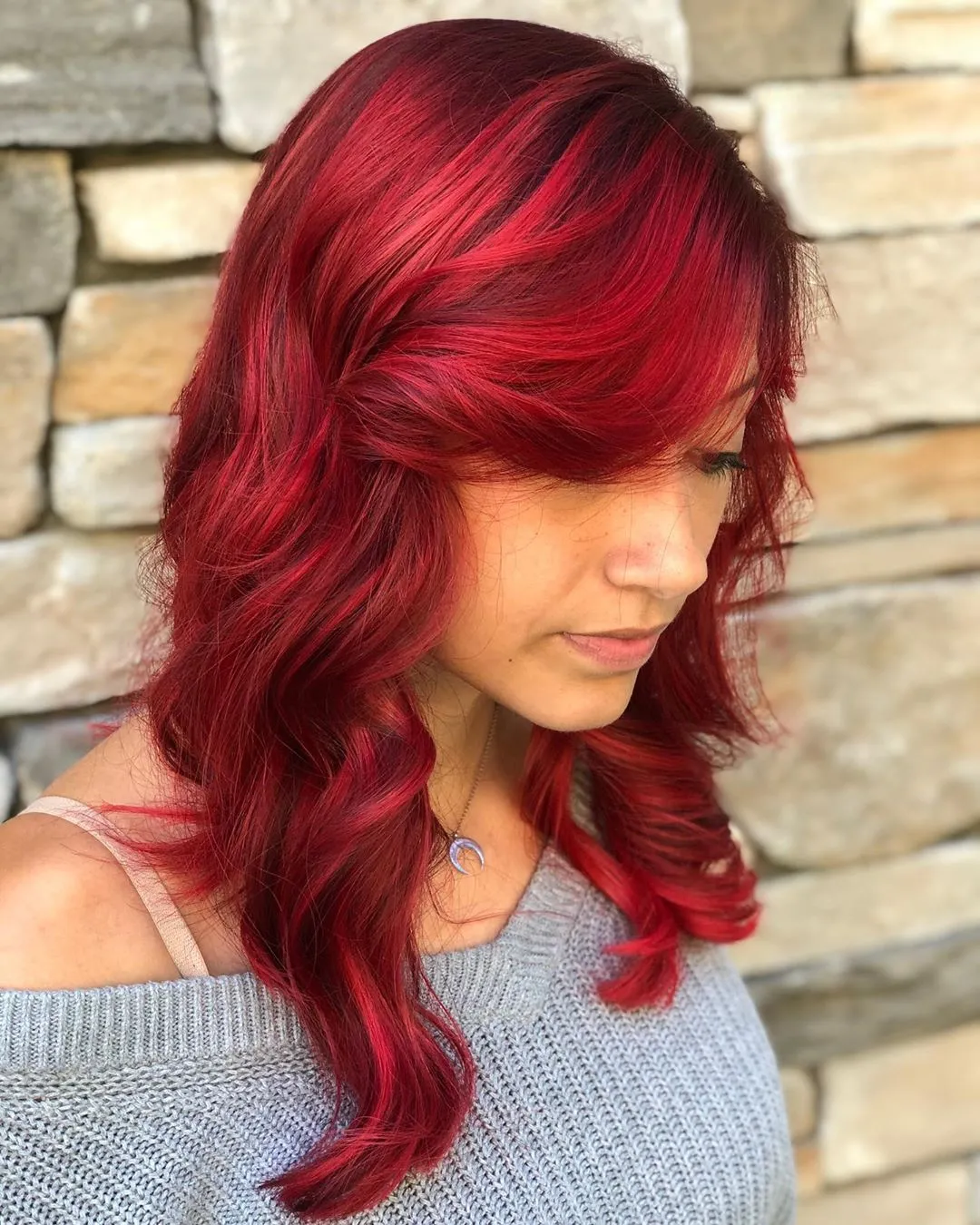 Bright Red Hair Color girl