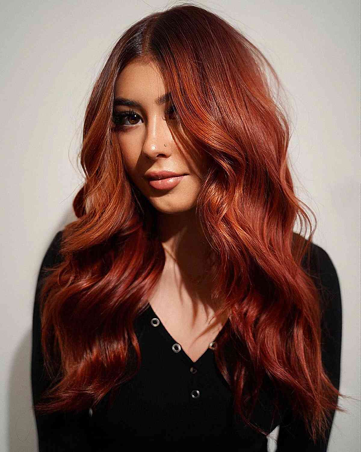 Copper hair colors for olive skin and brown eyes