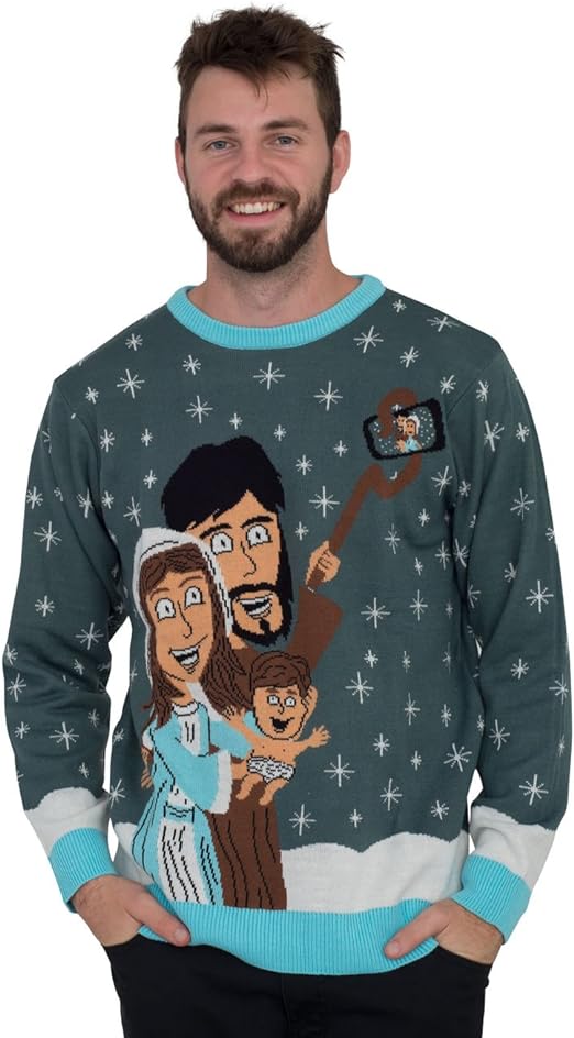 Jesus Joseph Family Picture sweater
